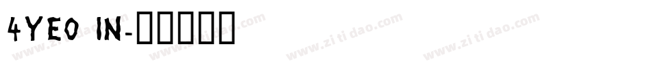 4YEO IN字体转换